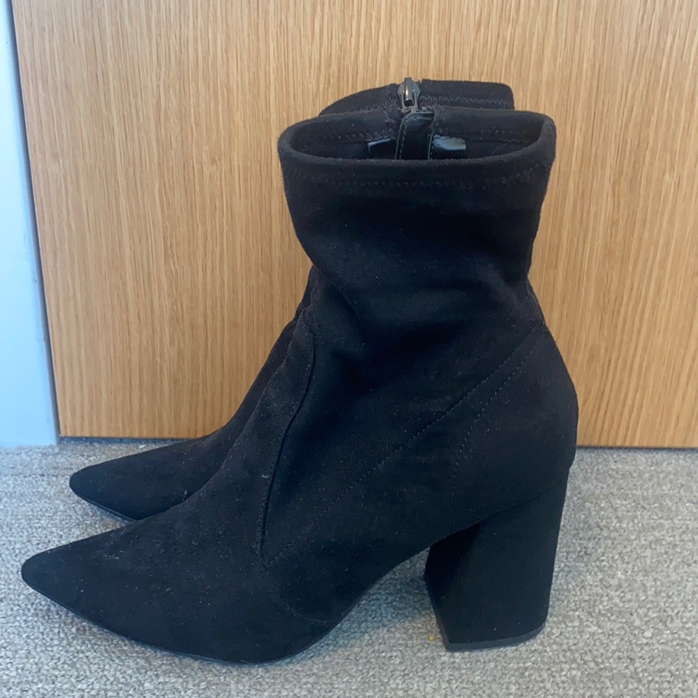 Steve Madden black heeled boots size 9